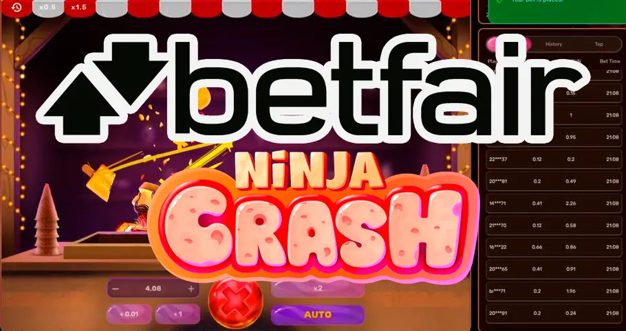 Ninja Crash no betfair