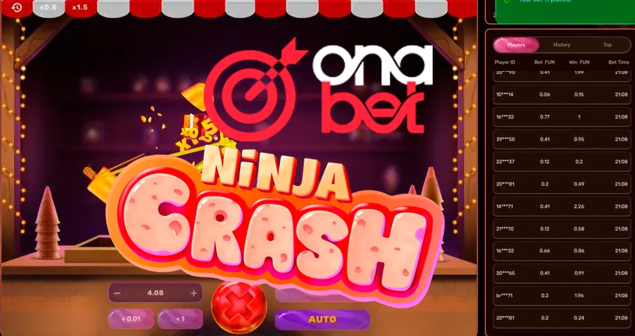 Ninja Crash no onabet